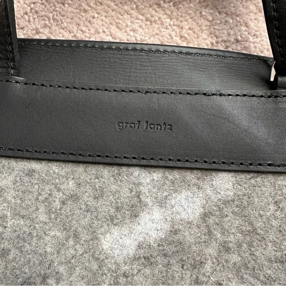 Graf Lantz X Eileen Fisher Wool and Leather Cross - Picture 6 of 12